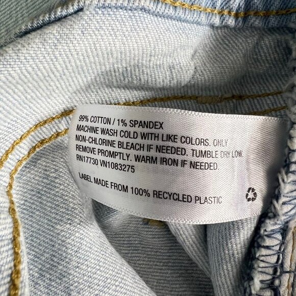 Universal Thread Vintage Straight Stretch Button Fly Jeans Size 14 Ankle Length - Picture 13 of 13